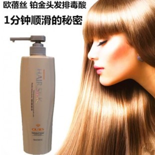解鎖秀發純凈之美 歐蓓絲鉑金排毒酸護發素，深徹凈化，鎖色強韌